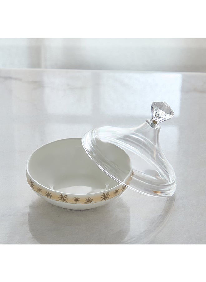 Home Box وعاء التمر صحرا، شفاف بتصميم النخيل - Image 2